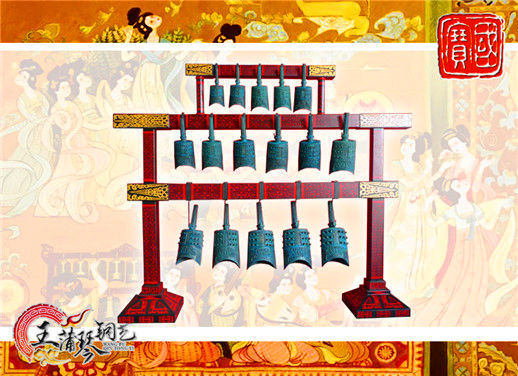 16件套系編鐘、編磬、特鐘、特磬，堂廟祭典用品